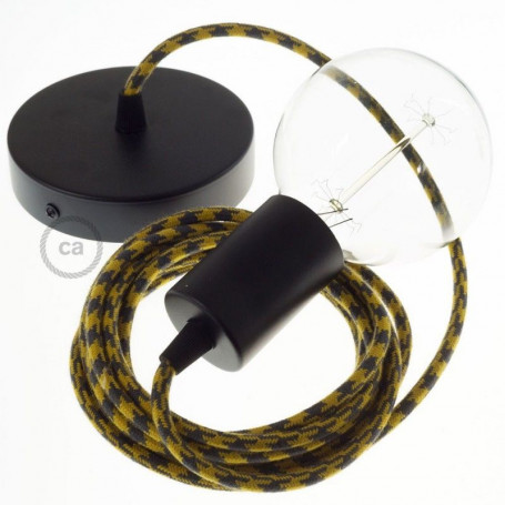 Pendel-singolo-lampada-sospensione-cavo-tessile-Cotone-Bicolore-Miele-Dorato-e-122523082816