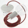 Pendel-singolo-lampada-sospensione-cavo-tessile-Cotone-Bicolore-Rosso-Fuoco-e-G-122523084128-4