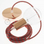 Pendel-singolo-lampada-sospensione-cavo-tessile-Cotone-Bicolore-Rosso-Fuoco-e-G-122523084128-6