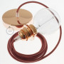 Pendel-per-paralume-lampada-sospensione-cavo-tessile-Cotone-ZigZag-Rosso-Fuoco-122523092944-6