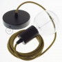 Pendel-singolo-lampada-sospensione-cavo-tessile-Cotone-ZigZag-Miele-Dorato-e-An-122523093129-5