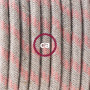 SnakeBis-cablaggio-con-portalampada-cavo-tessile-Stripes-Rosa-Antico-RD51-122523124299-8