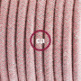 SnakeBis-cablaggio-con-portalampada-cavo-tessile-ZigZag-Rosa-Antico-RD71-122523189990-8