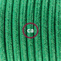 SnakeBis-cablaggio-con-portalampada-cavo-tessile-Glitterato-Verde-RL06-122523204228-8