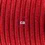 SnakeBis-cablaggio-con-portalampada-cavo-tessile-Glitterato-Rosso-RL09-122523204549-8