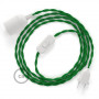SnakeBis-cablaggio-con-portalampada-cavo-tessile-Effetto-Seta-Verde-TM06-122523260807
