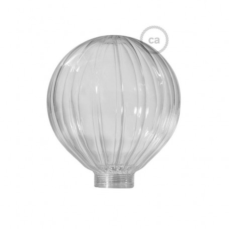 Vetro-per-lampadina-decorativa-componibile-G125-Trasparente-a-Mongolfiera-122557073192