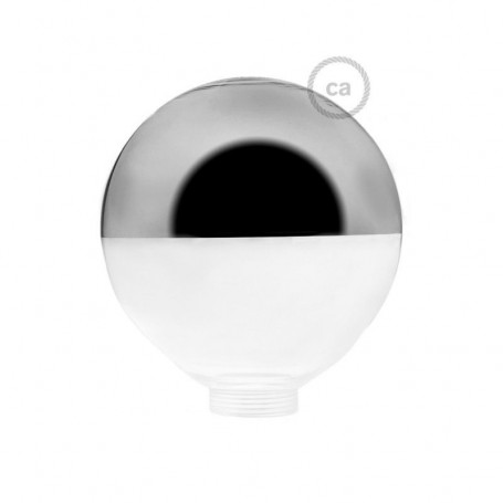 Vetro-per-lampadina-decorativa-componibile-G125-Semisfera-Argento-122557073826