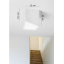lampada da soffitto in gesso Cubo Philius PL T199 misure