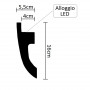 Profilo gesso cornice tagli luce DS5010 misure ok luceledcom