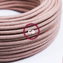 Cavo-Elettrico-rotondo-rivestito-in-Cotone-ZigZag-color-Rosa-Antico-e-Lino-Natur-122521561328-5