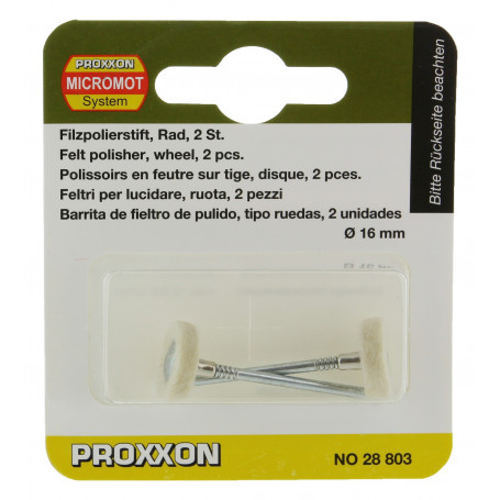 PROXXON 28803 "FIG.19"FELTRI A RUOTA (2 PZ)