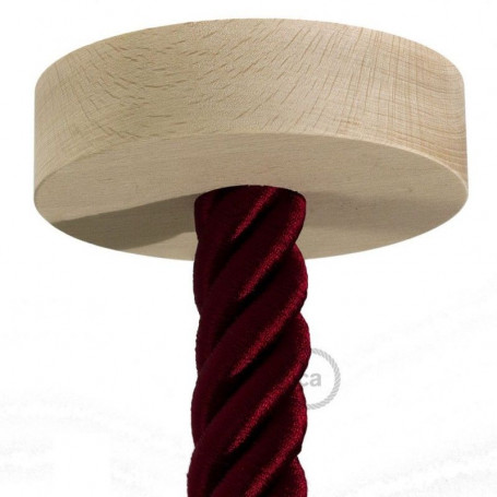 Kit-rosone-in-legno-a-soffitto-per-cordone-3XL-completo-di-accessori-Made-in-It-122521680694