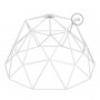 Gabbia-XL-paralume-nudo-Dome-metallo-Bianco-con-portalampada-E27-122522832641-6