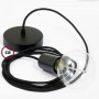 Pendel-singolo-lampada-sospensione-cavo-tessile-Effetto-Seta-Nero-RM04-122522855426-5