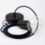 Pendel-singolo-lampada-sospensione-cavo-tessile-Effetto-Seta-Blu-Scuro-RM20-122522858870-4