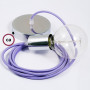 Pendel-singolo-lampada-sospensione-cavo-tessile-Effetto-Seta-Lilla-RM07-122522882413-6