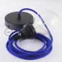 Pendel-per-paralume-lampada-sospensione-cavo-tessile-Effetto-Seta-Blu-RM12-122522886957-4