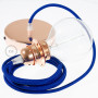 Pendel-per-paralume-lampada-sospensione-cavo-tessile-Effetto-Seta-Blu-RM12-122522886957-6